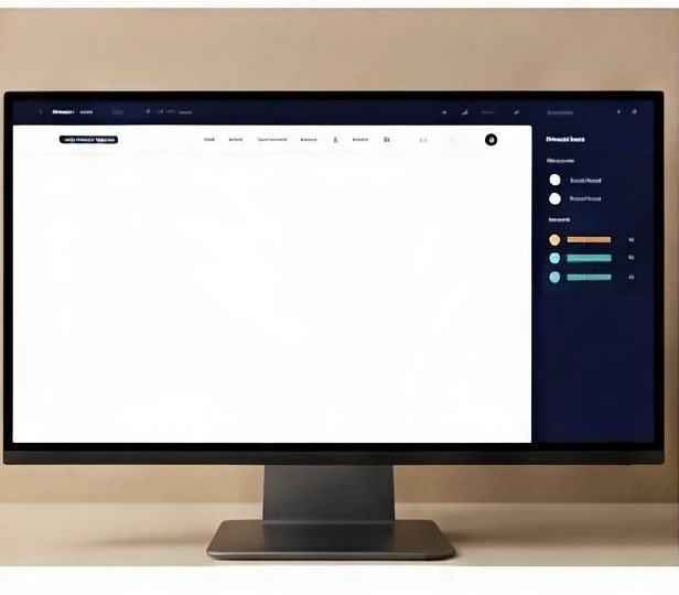 Monitor con panel de gestión y automatización web